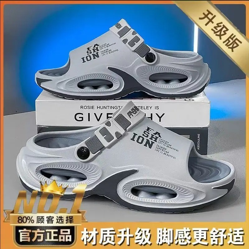 Men’s 2‑in‑1 Slip On Summer Sandals – Thick Sole Non‑Slip Waterproof Shoes
