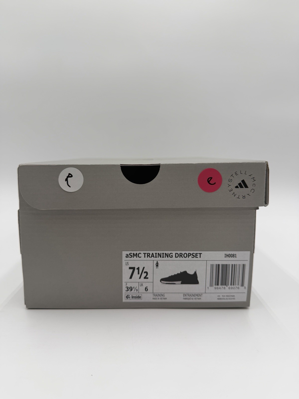 Adidas Women’s Stella Mccartney Dropset Training Size 7.5 Black White |IH0081|