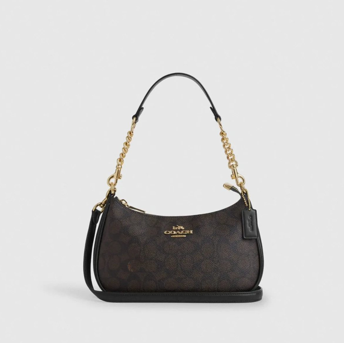 Coach Teri Shoulder Bag in Signature Canvas CV933 IMXAQ – 100% Authentic