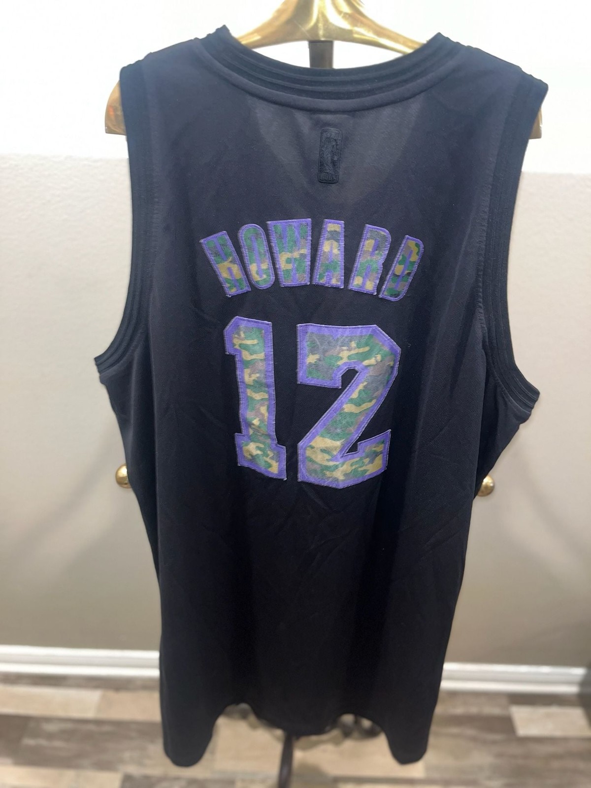 Adidas Los Angeles Lakers Dwight Howard 12 Camo Jersey 2XL