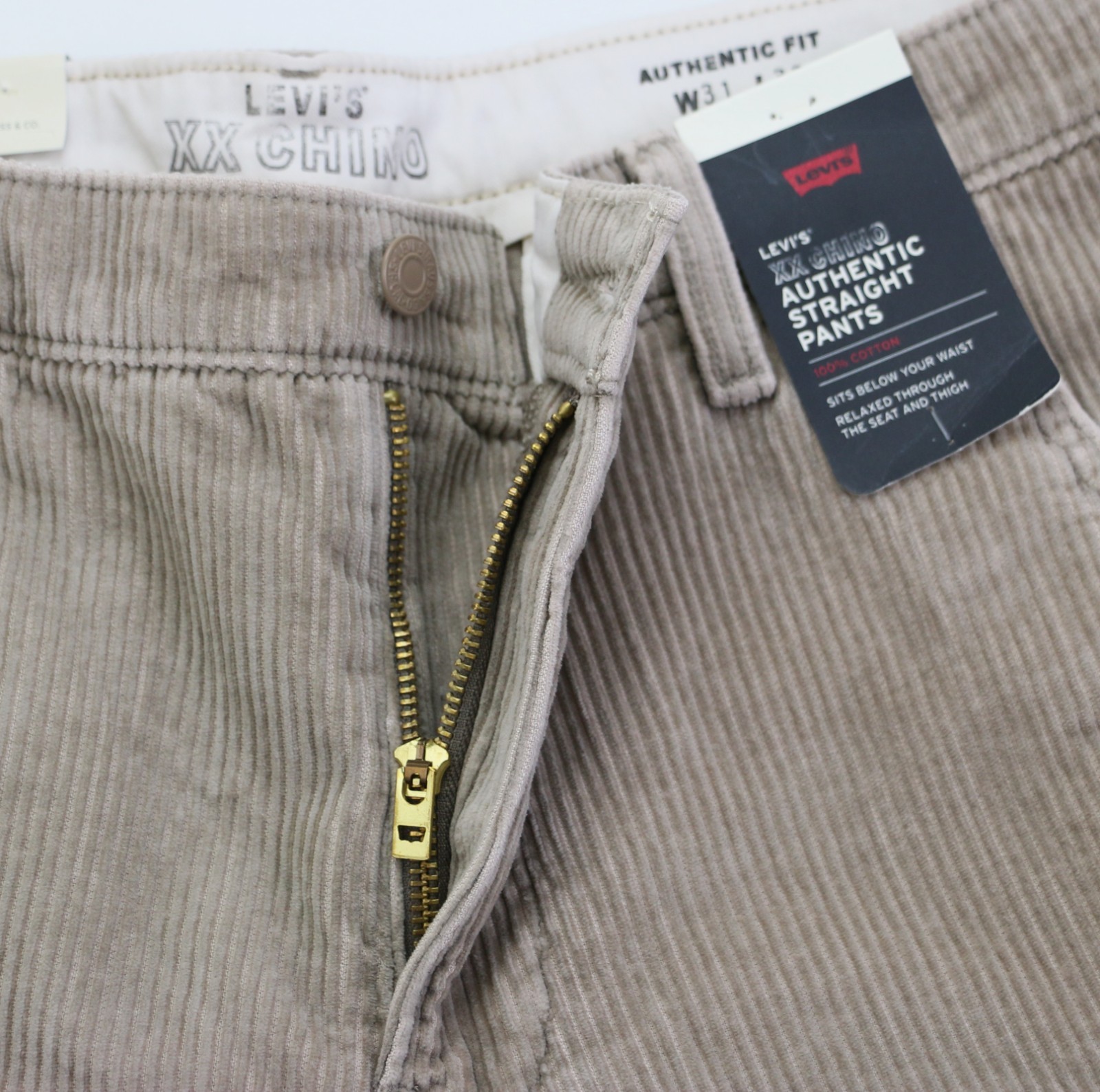 Levi’s Premium XX Chino Authentic Straight Fit Corduroy Pants Men’s Sizes