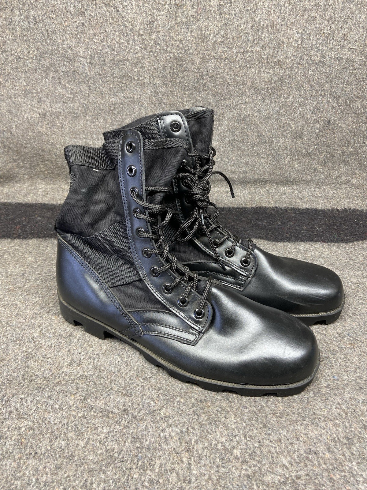 Men’s Leather Canvas Boots Tactical Vietnam-Style Jungle Army-Various Sizes Used