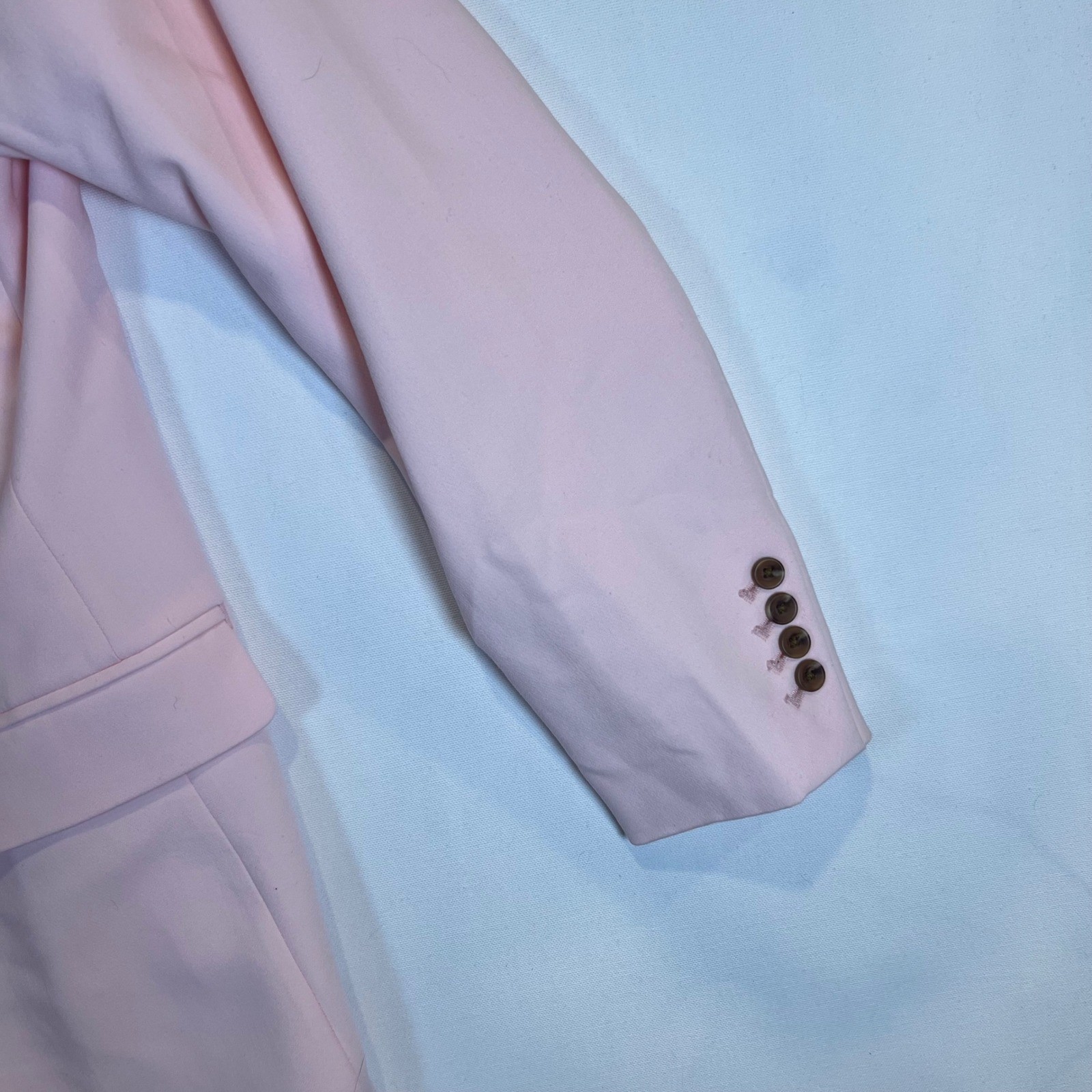 On 34th Womens Pink Single Button Peak Lapel Blazer Jacket Size 14
