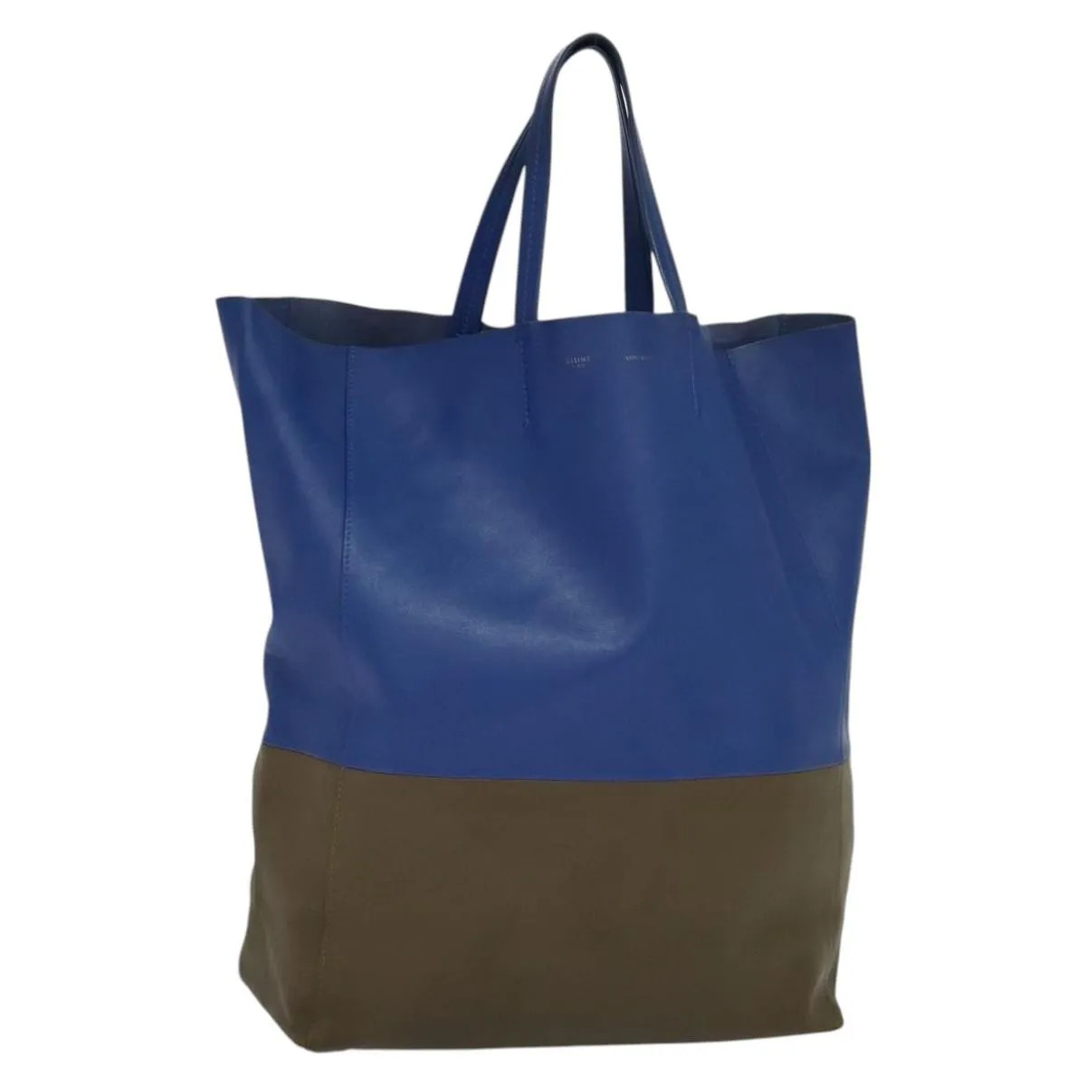 Celine Vertical Cabas Tote Leather Multicolour Tote Bag