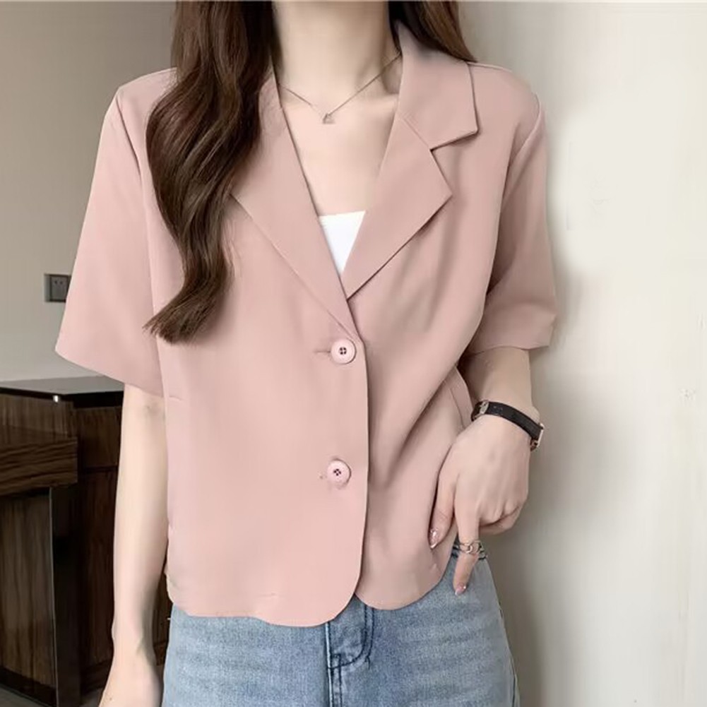Elevate Your Style with Korean Style Summer Blazers for Women Single Breasted