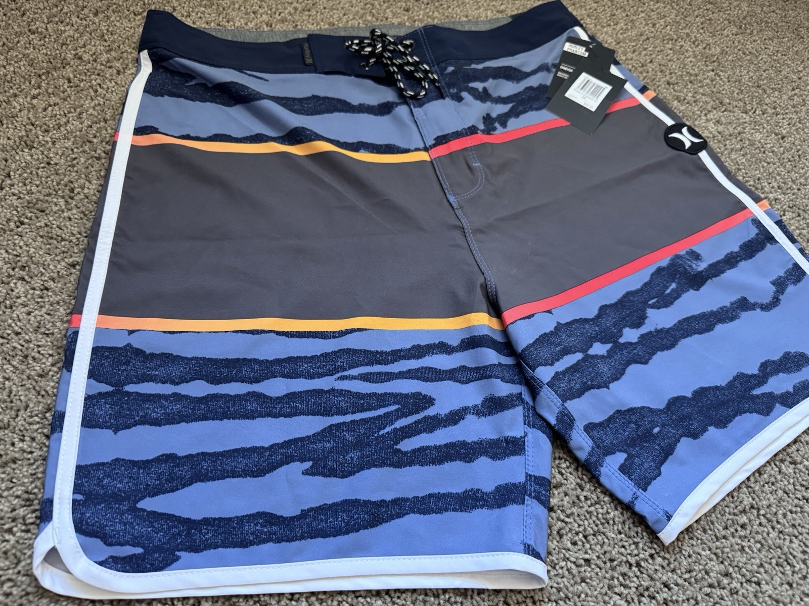 $65 BRAND NEW HURLEY PHANTOM MENS SWIM BOARD SHORTS FLASHBACK 32 X 18