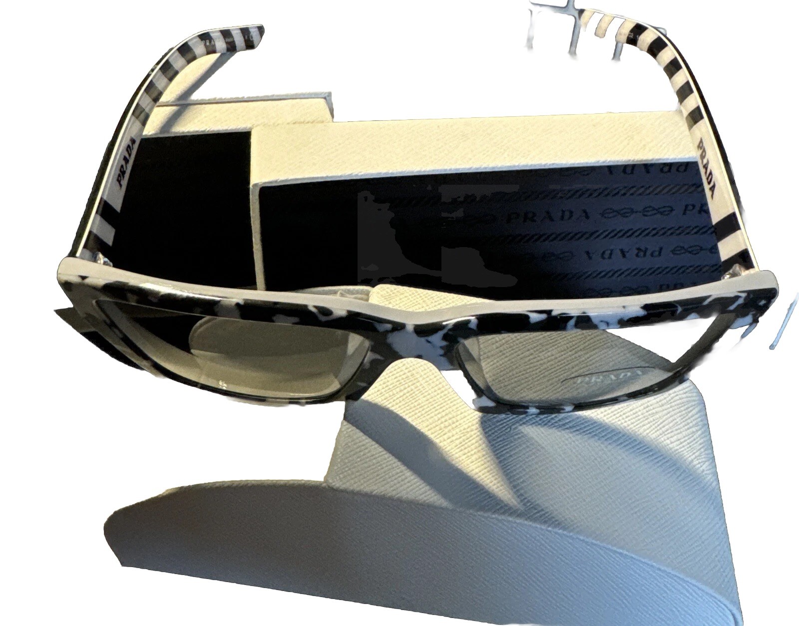 NEW PRADA 0PR15WS 54MM Black Talc Dark Grey Women’s Sunglasses