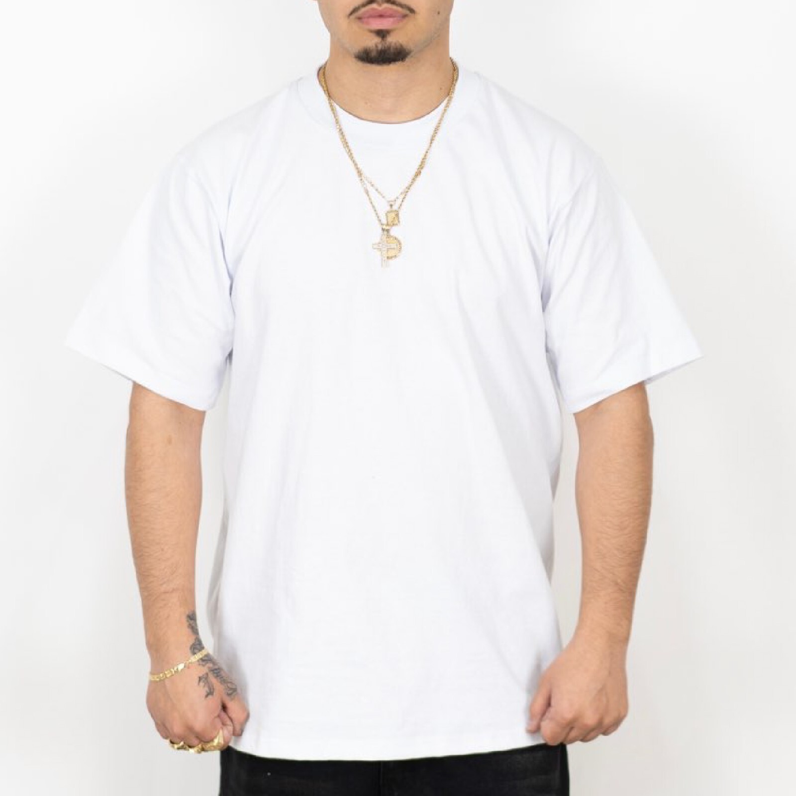 FB COUNTY MENS HEAVY HARD SHORT SLEEVE T SHIRTS HEAVYWEIGHT COTTON TEE SHIRT