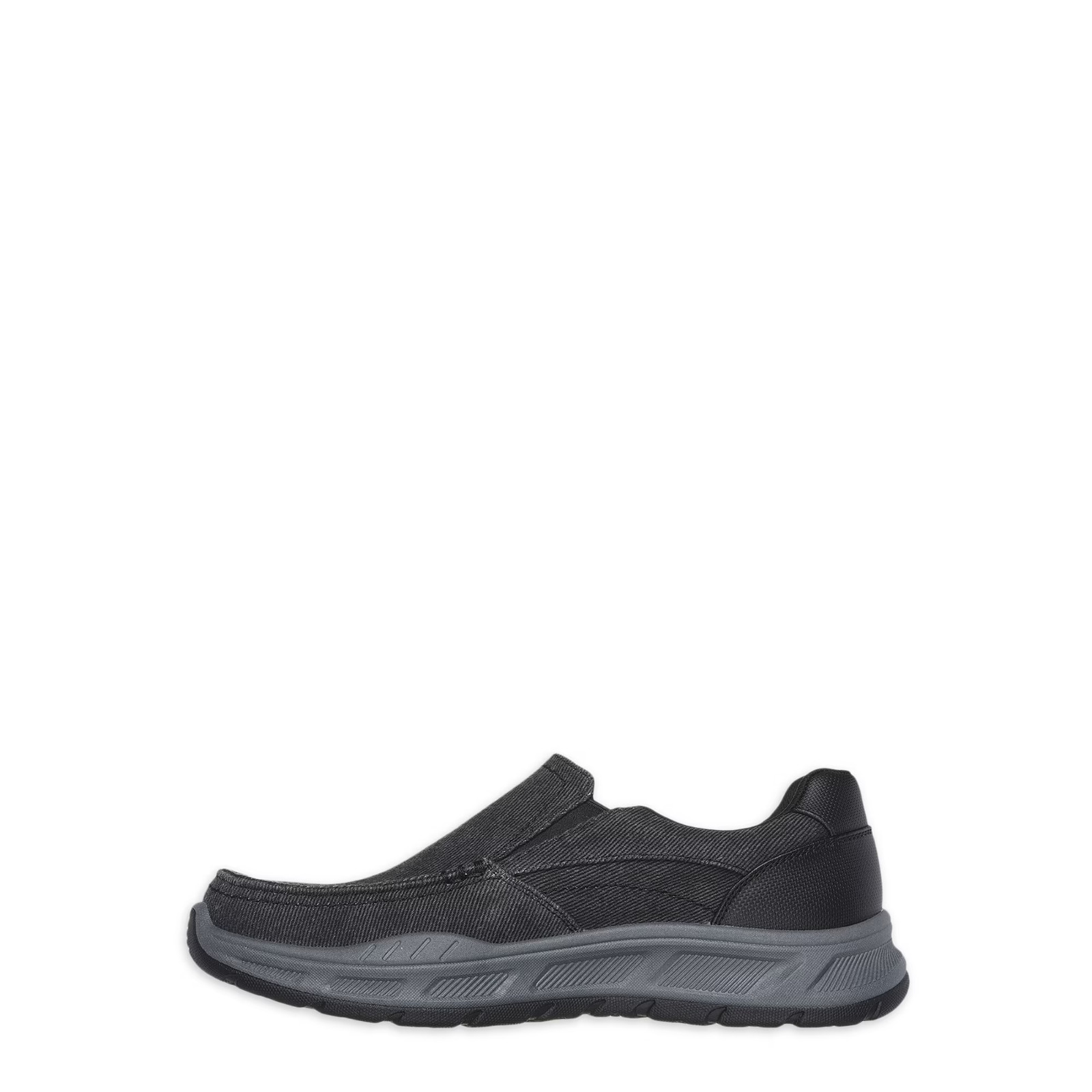 Skechers Men’s Cohagen Vierra Relaxed Fit Slip-On Casual Loafer Black, Wide