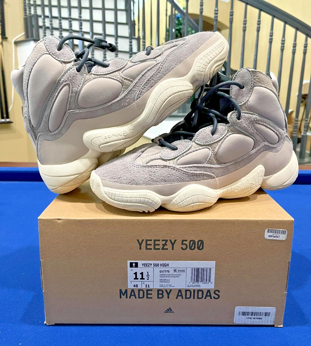 VNDS Adidas Yeezy 500 High Mist Stone Size 11.5