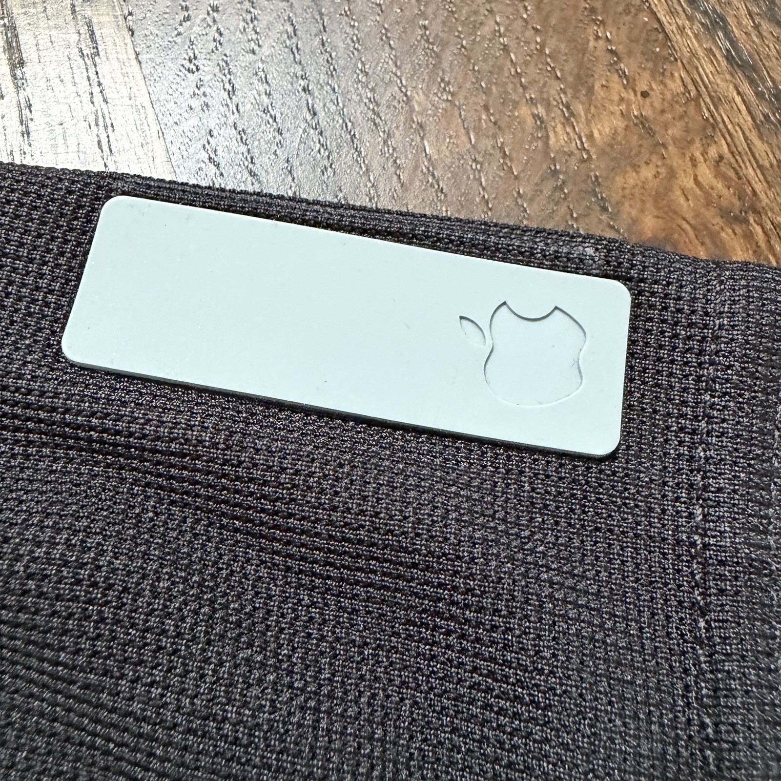 Apple Retail Store Employee Shirt Large 2005-07 Black Nylon Rubber Tab Sleeve