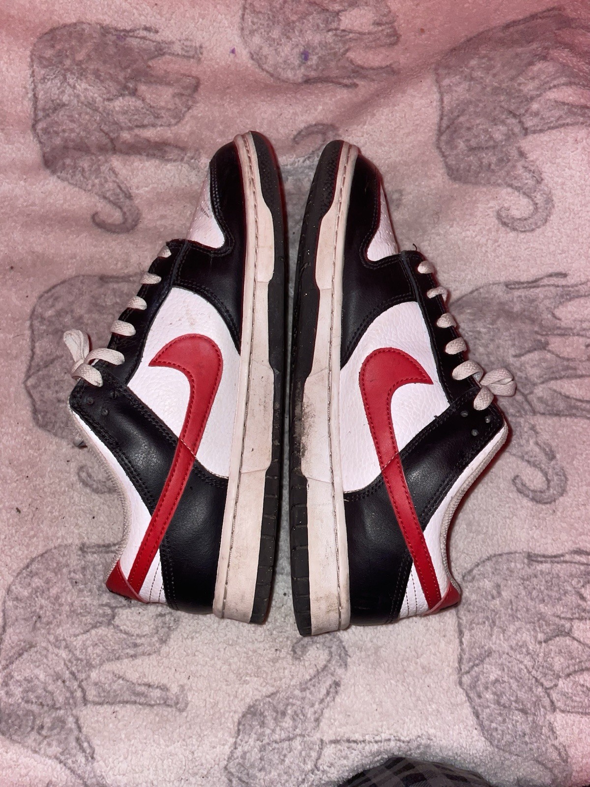 Men’s Nike Dunks, Size 10 ( Red, Black, and White)