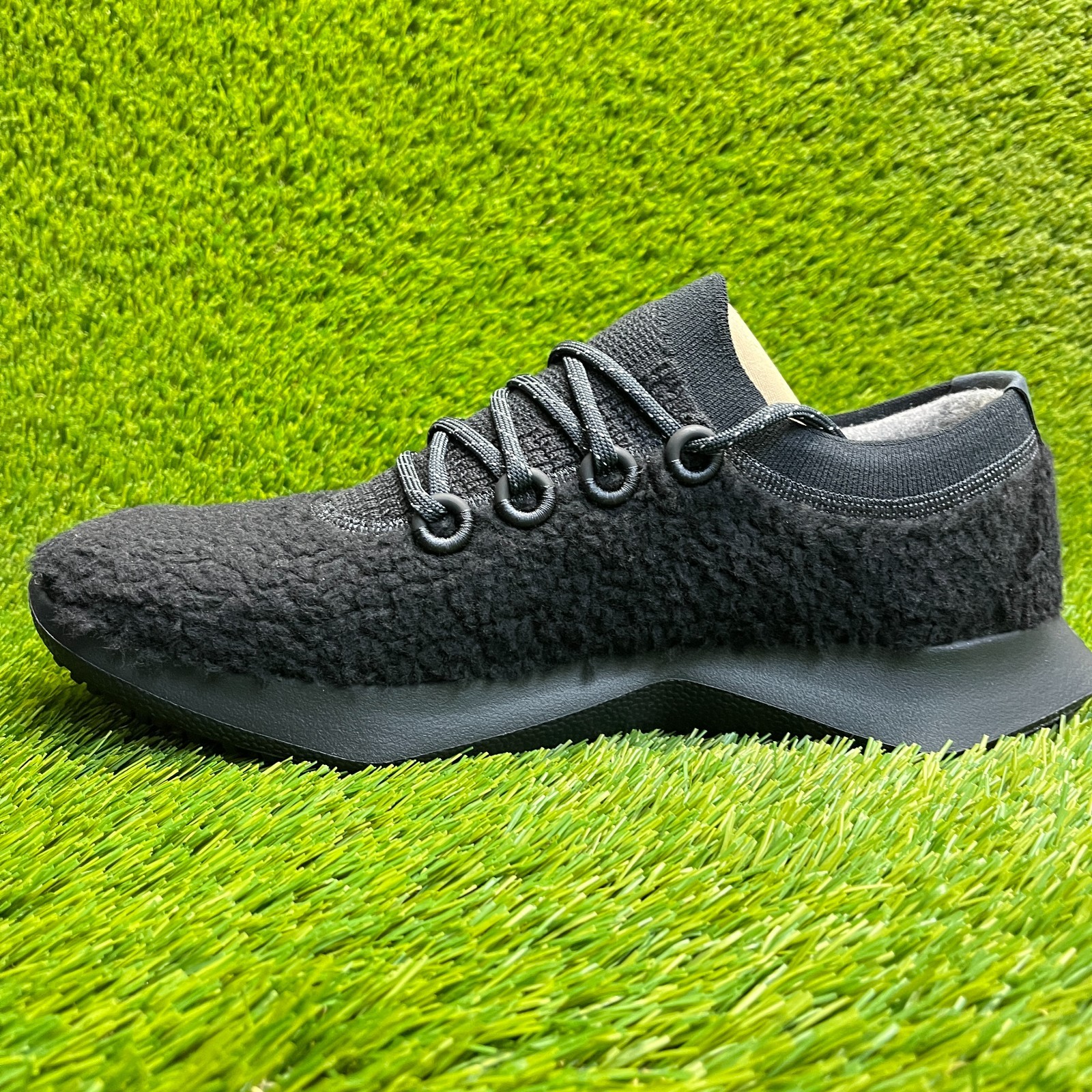 Allbirds Wool Dasher 2 Fluff Mens Size 13 Black Athletic Running Shoes Sneakers