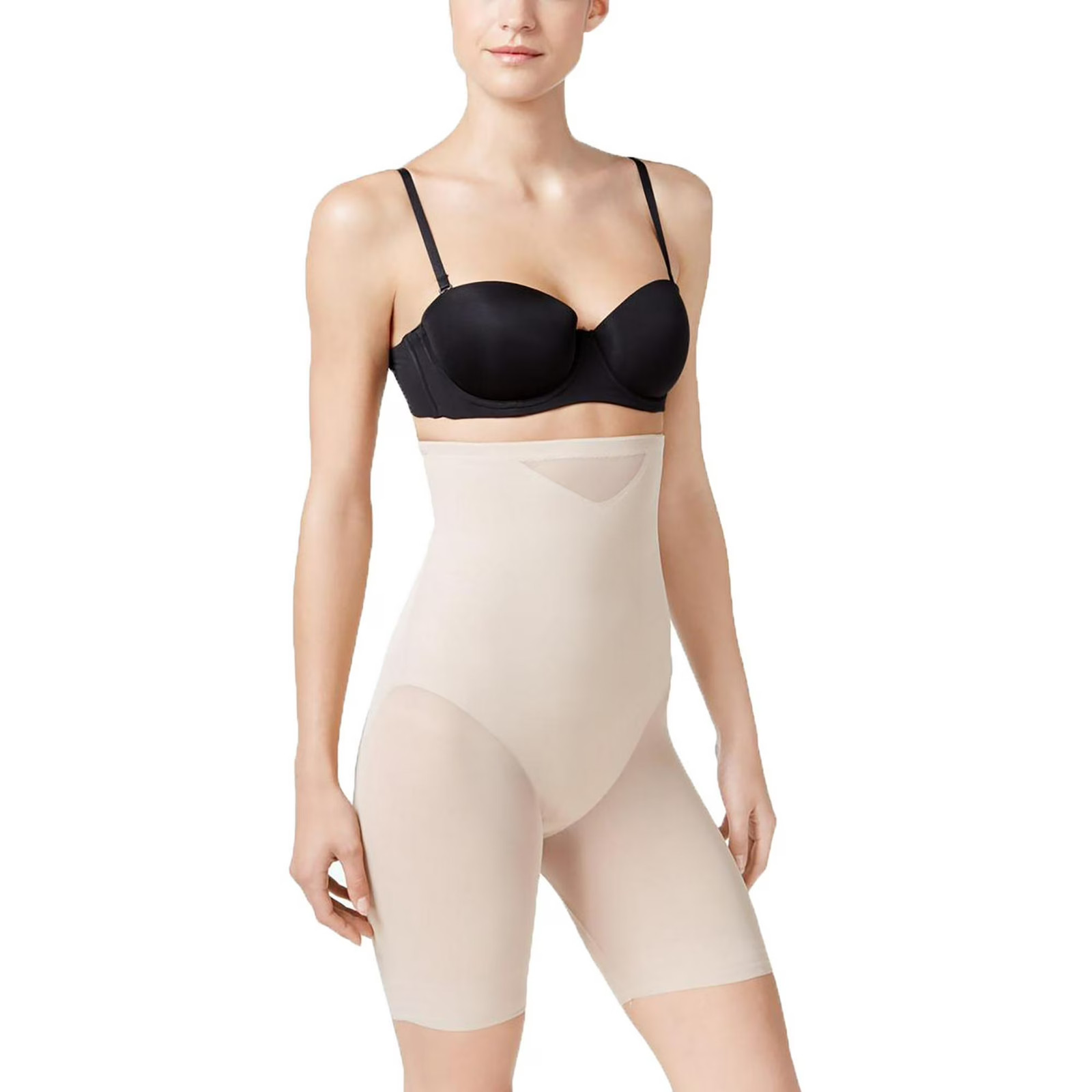 Miraclesuit Sexy Sheer Shapewear Women’s Small Beige Extra Firm Control UPS1310