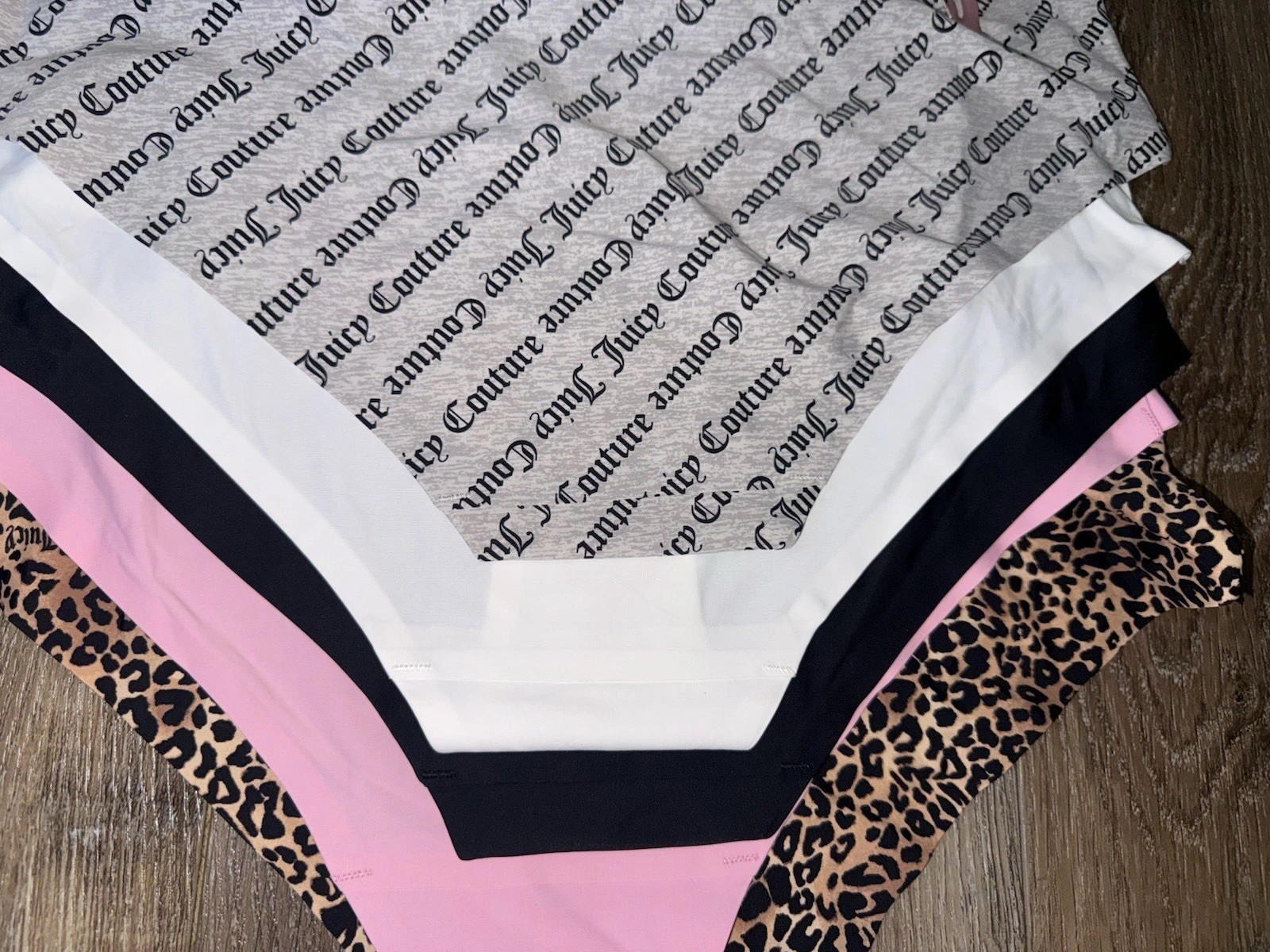 Juicy Couture ~ Women’s Hipster Underwear Panties Nylon Blend 5-Pair Bonded ~ L