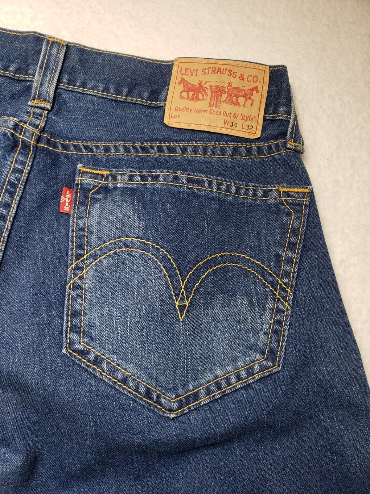 Levis Type 1 Real LooseJeans Red Tag Men’s Size 34 X 32 Denim Excellent Used Con
