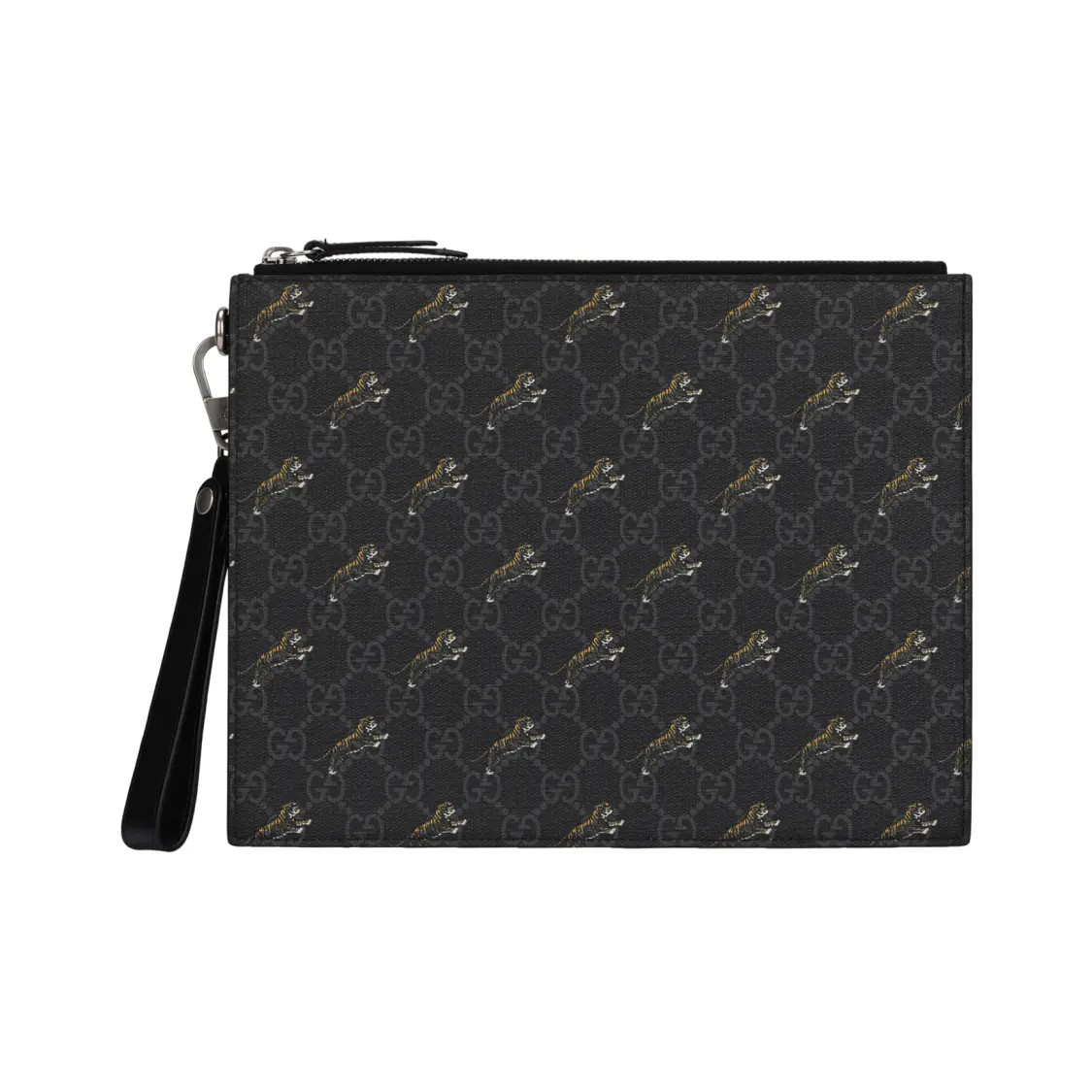 GUCCI Tiger Printed Vintage Logo Supreme Handbag Men’s 11×1.3×8.6 in