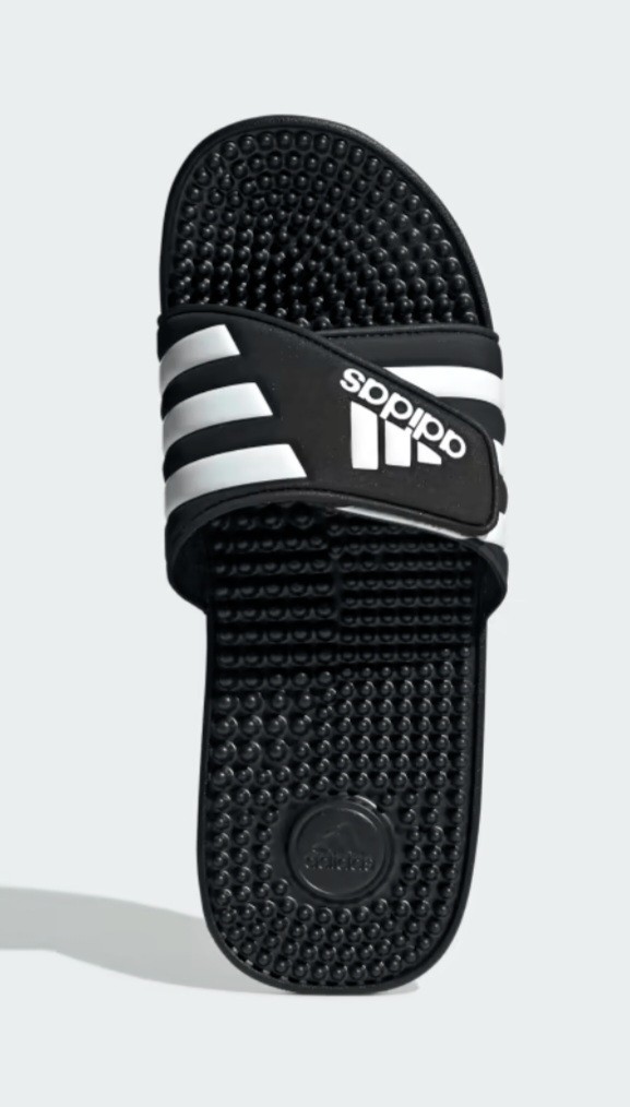 Size 11 – Men’s adidas Adissage Slide Sandals- Black/White/Black F35580