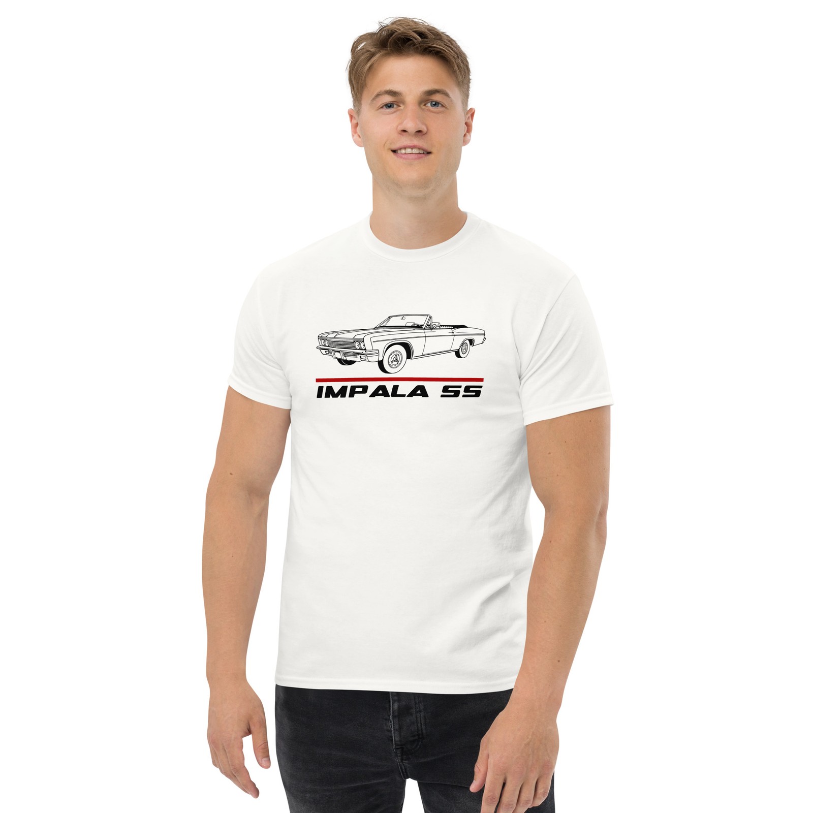 For Chevrolet Impala SS Convertible 1966 3QTR Fans T-Shirt Birthday Gift