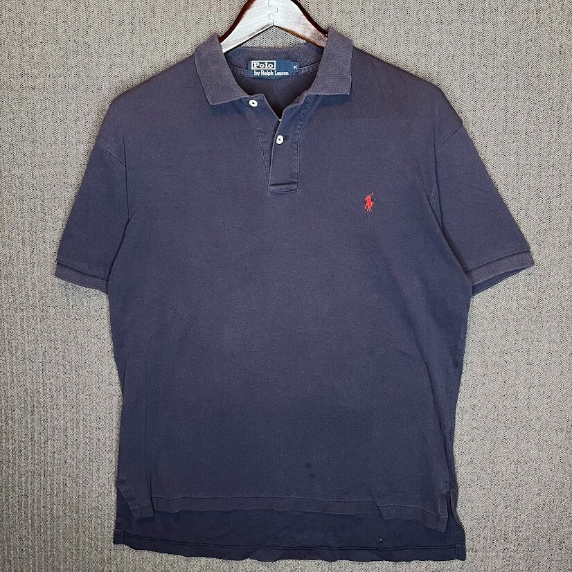 Polo Ralph Lauren Shirt Men’s Medium Blue Embroidered Pony Casual Classic