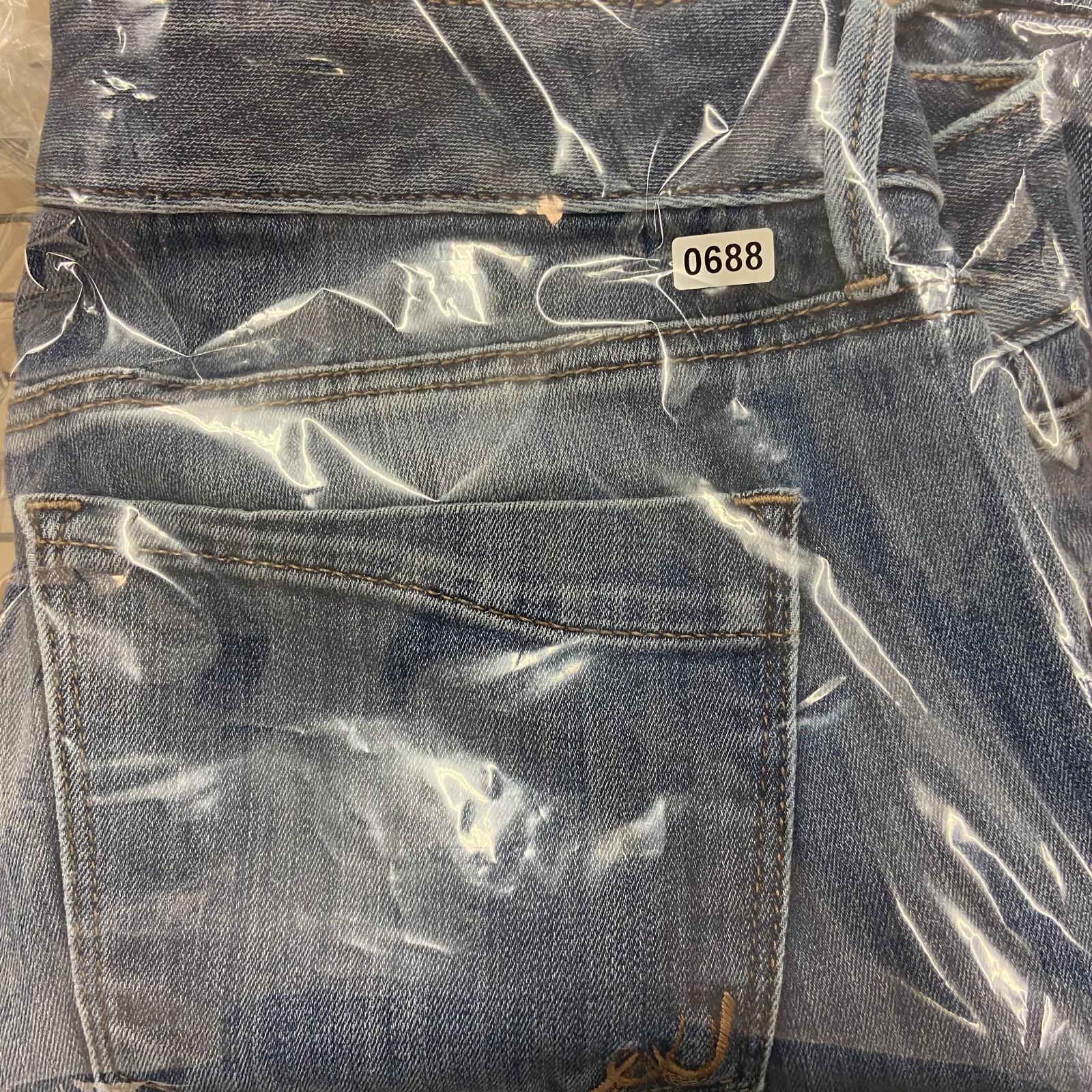Express Mens Blue Denim Skyscraper Stella Low Rise Bootcut Jeans No Size Tag