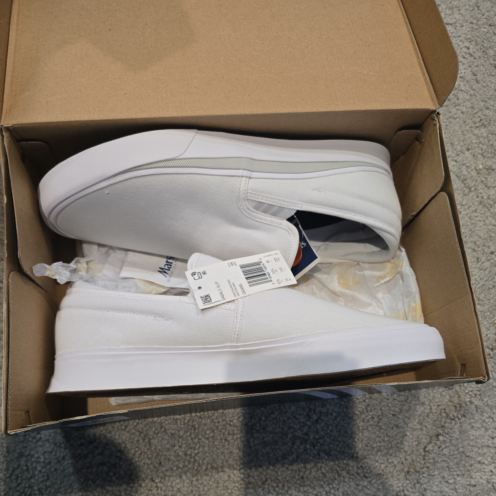 Adidas Sabalo Slip Size 13 WHITE DB3065