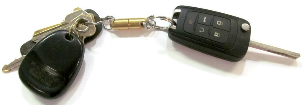 Quick Disconnect Magnet Valet Keychain Release N52 Brass 6 lb 2.5kg Link B