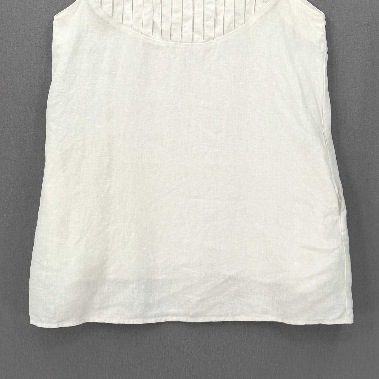 RESET by Jane Linen Mini Dress Womens Medium White Casual Travel Beach Pool