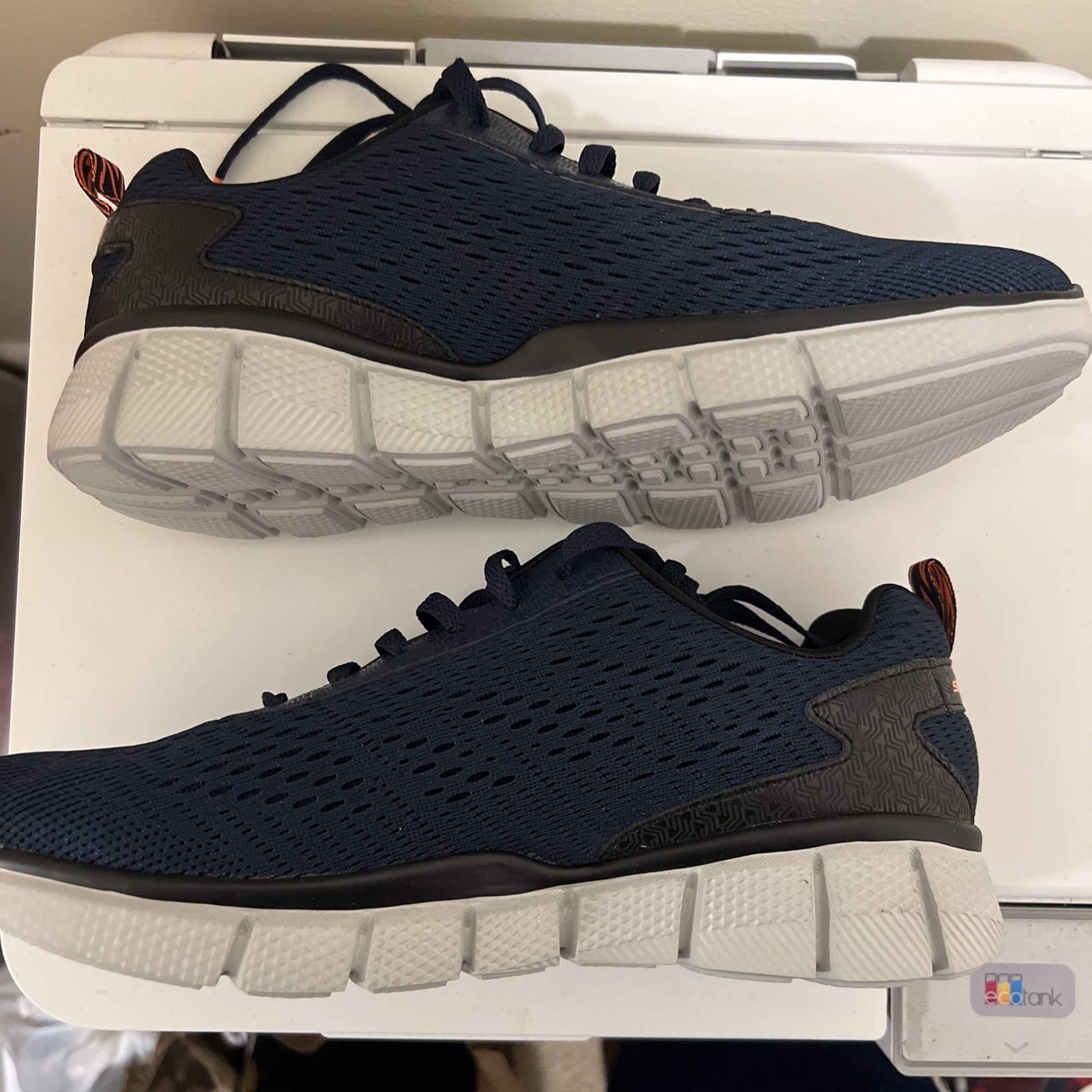 SKECHERS DUAL-LITE Navy Relax Fit Memory Foam Athletic Shoes 51529 Men’s Size 8