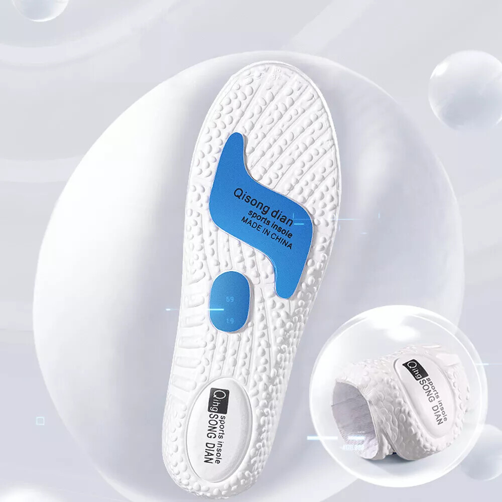 Elastic Orthotic Insoles Insert Shoes Sport Running Padded Arch Support Cushion
