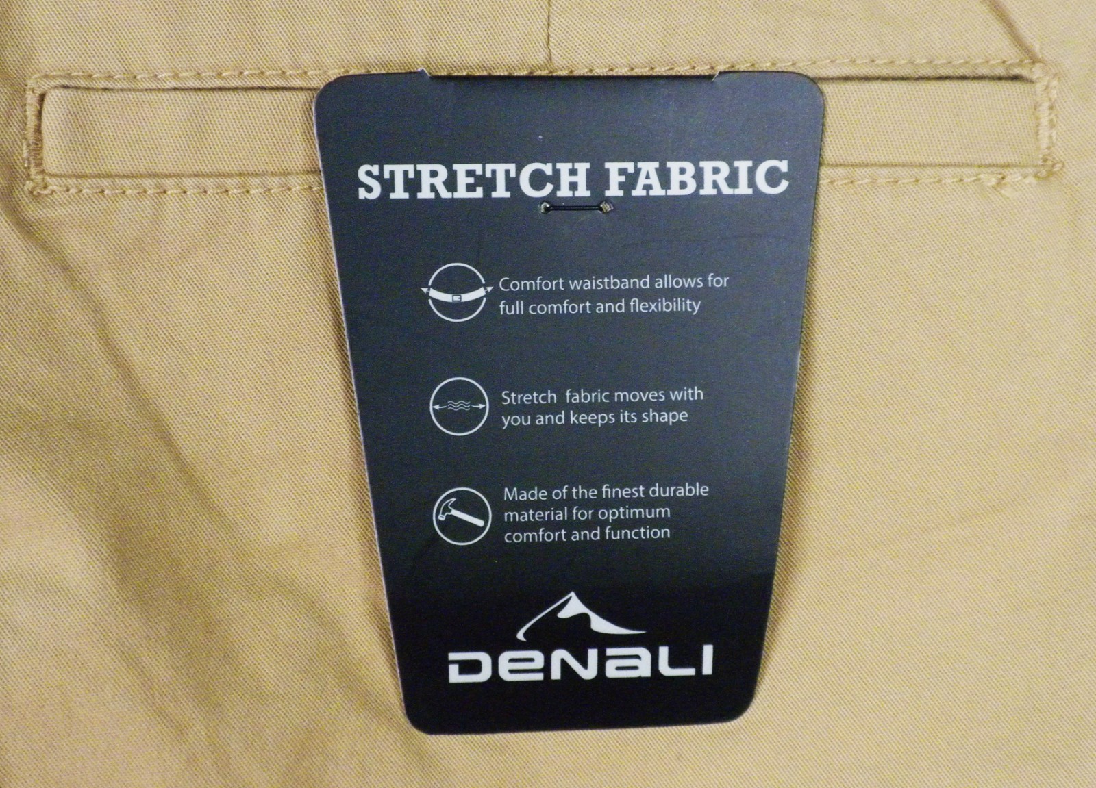 DENALI Men’s Boardwalk Khaki Brown Pants Size 36 x 29