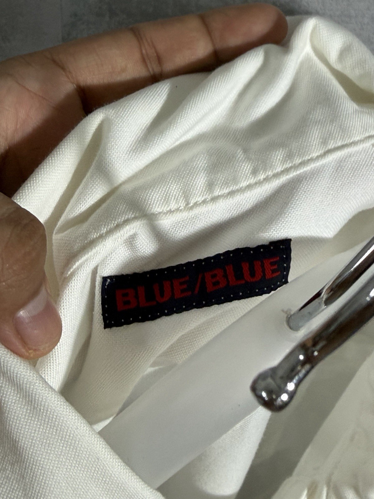 Blue Blue Japan White Chore Jacket Mens Size 2 Cotton Worker Coat Made In Japan