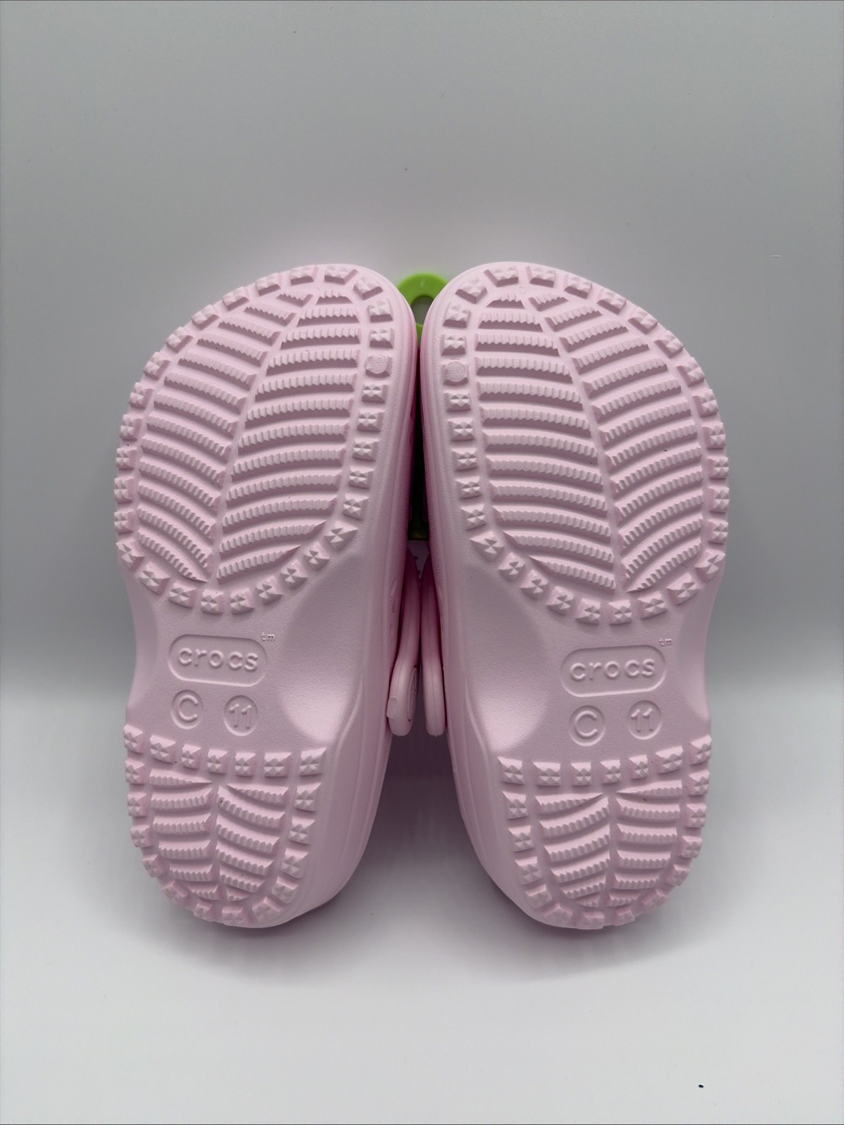 Crocs Floral Cut Classic Clog Light Pink Girl Kids Size C 11