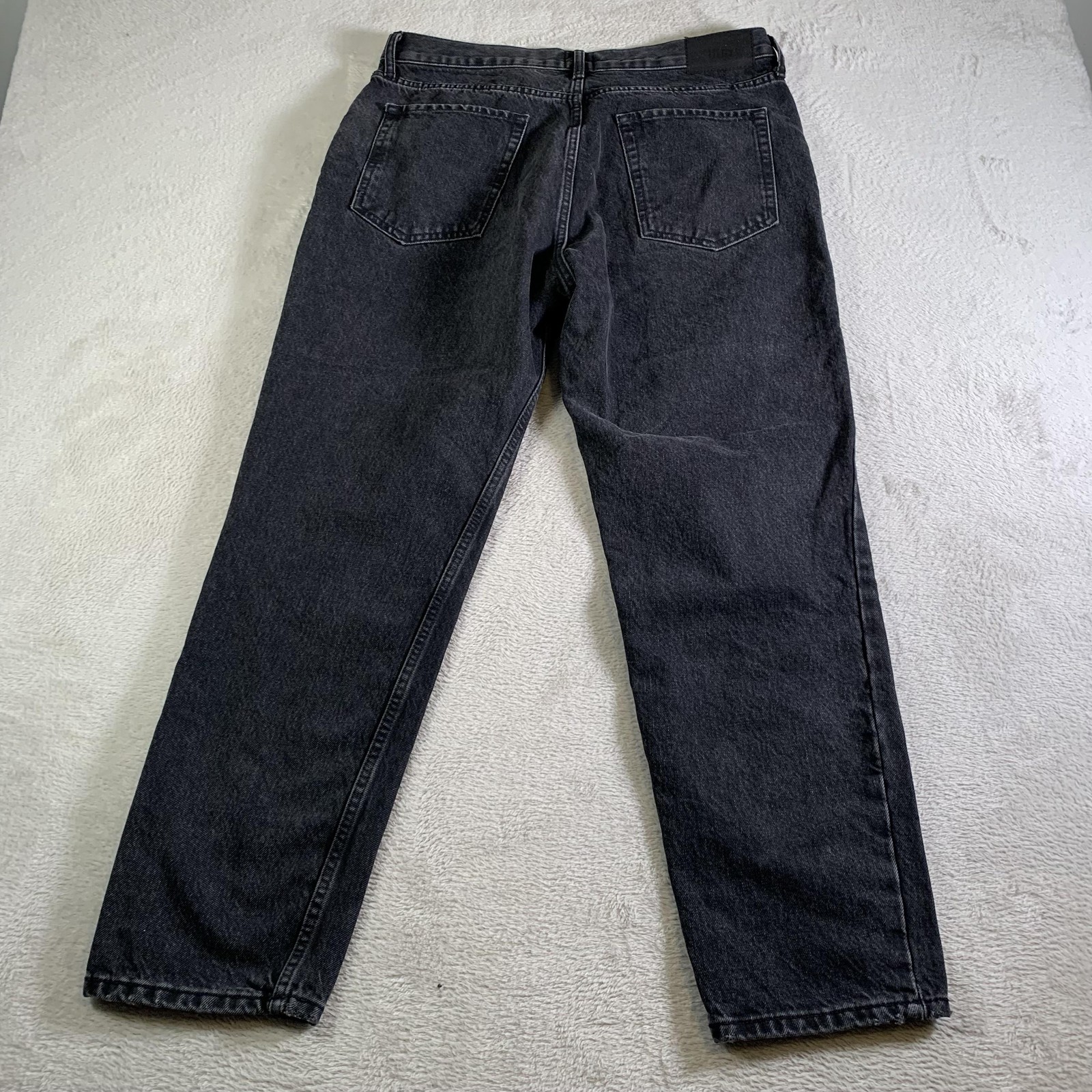 BDG Dad Jeans Mens 34×29 (Tag 34×32) Gray Straight Charcoal Wash Button Fly