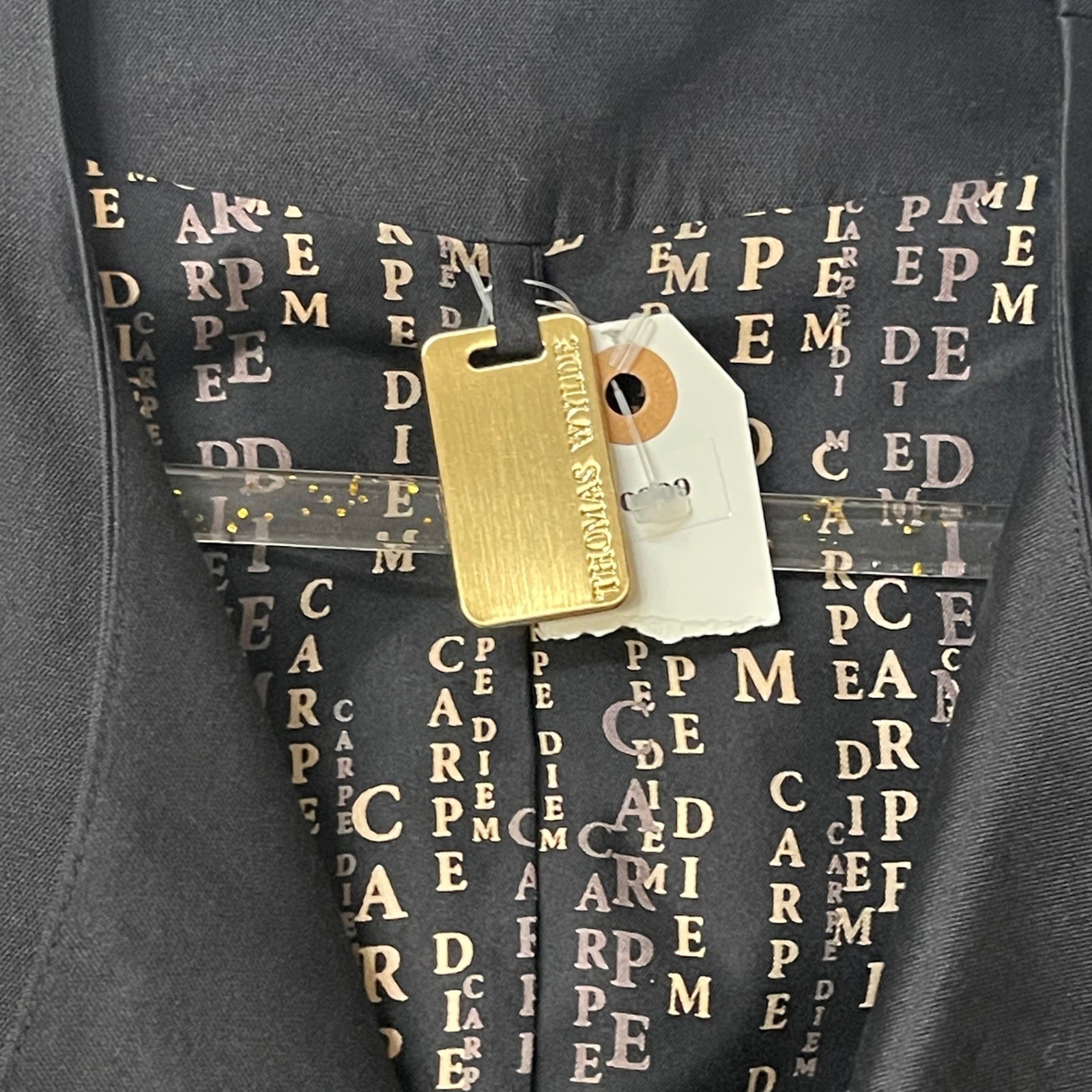 Thomas Wylde Black Structured Jacket SZ 2 Wool Silk Leather Blazer Made in Korea