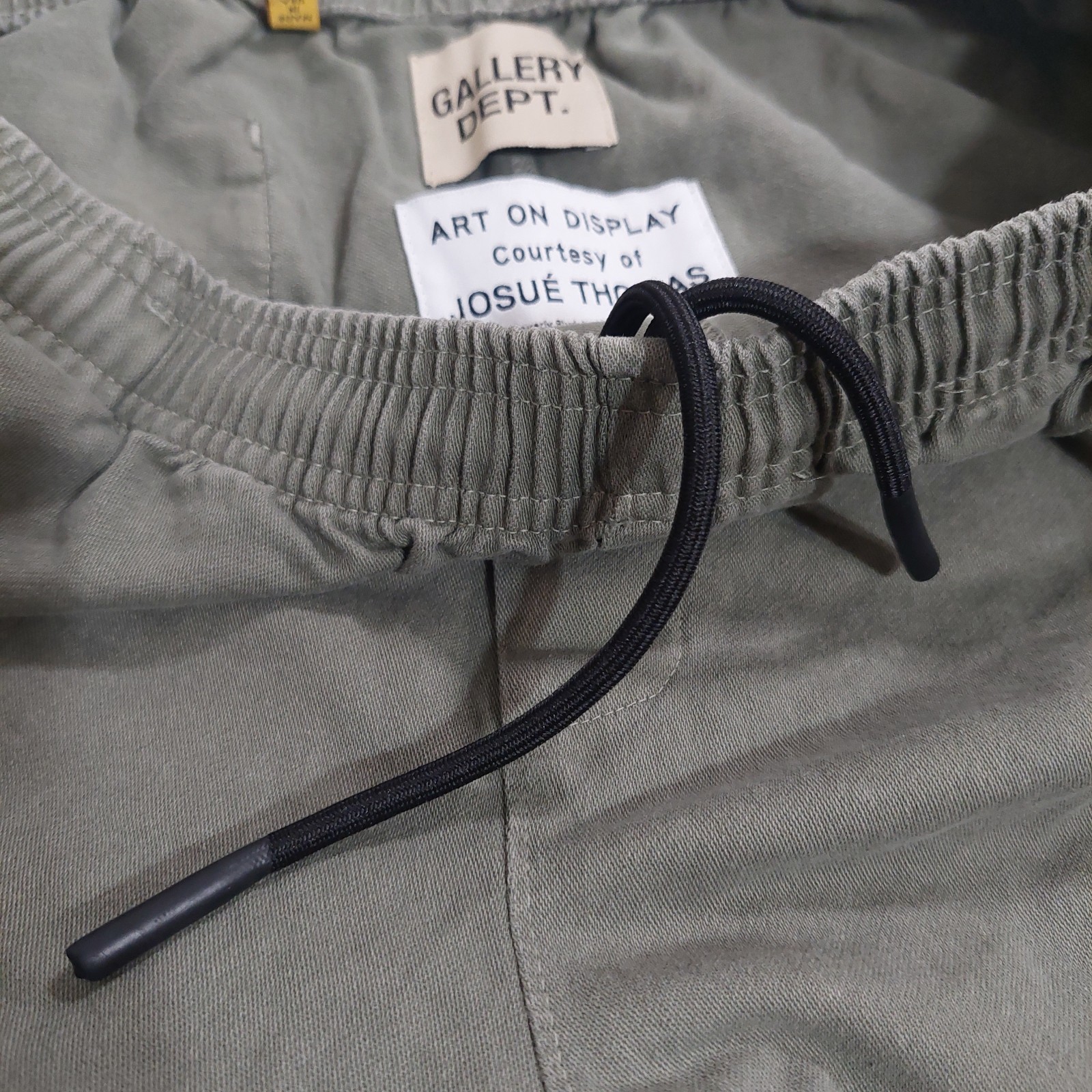 Gallery Dept. Zuma Drawstring Shorts, Olive Green, Size XL
