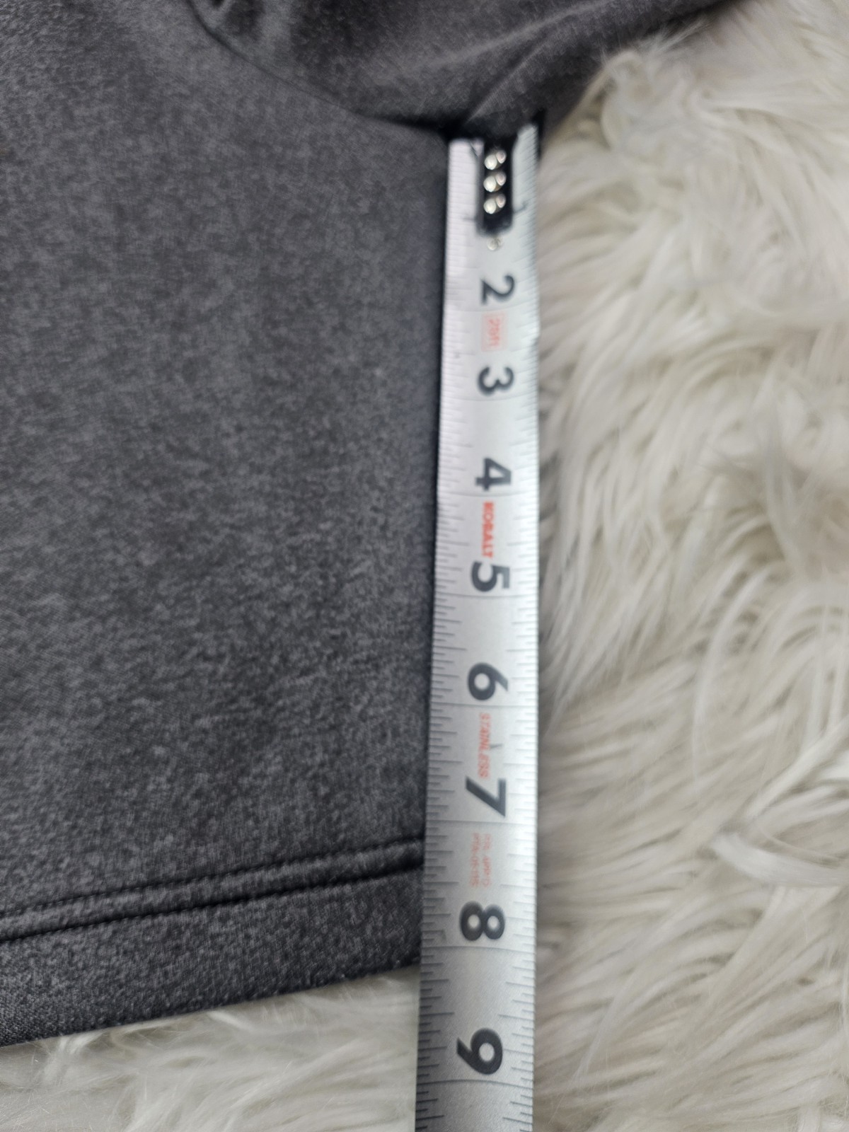 Russell Dri Power 360 Athletic Gym Shorts Mens SZ (L) 36-38 Gray Zip Pockets