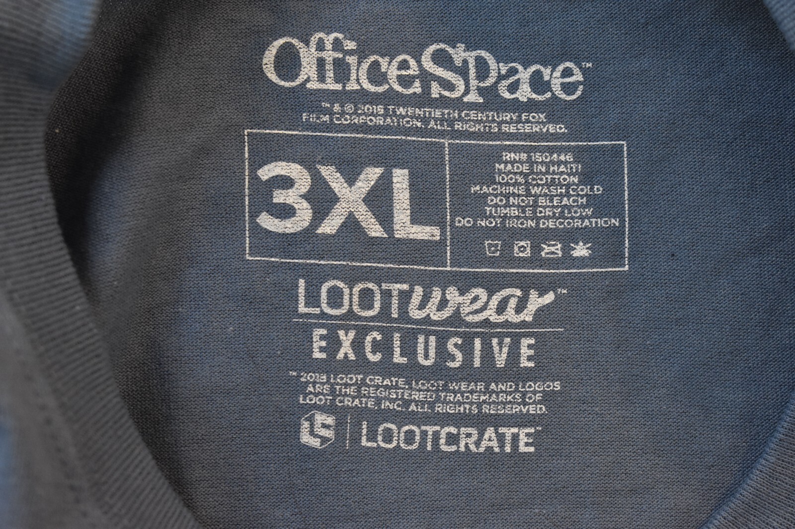 Loot Crate Mens Office Space Baseball Bats Mayhem Tee Shirt New S, L, 2XL, 3XL