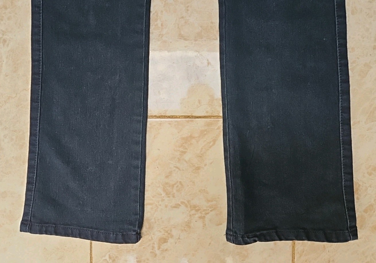 FS Clothing Mens W34 L30 Indigo Blue Boot Fit Embellished Jeans 34″ Denim Vogue