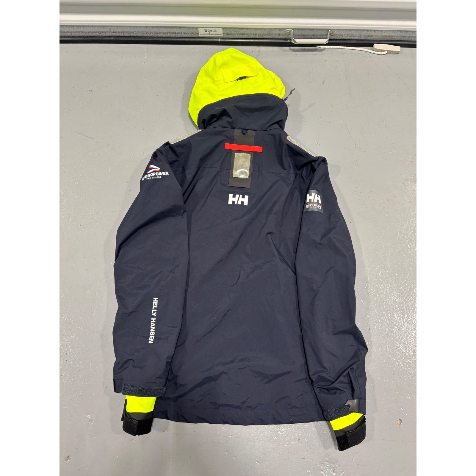 Helly Hansen Hydropower Pro Sailing Jacket Mens Large Navy Blue Helly Tech Shell