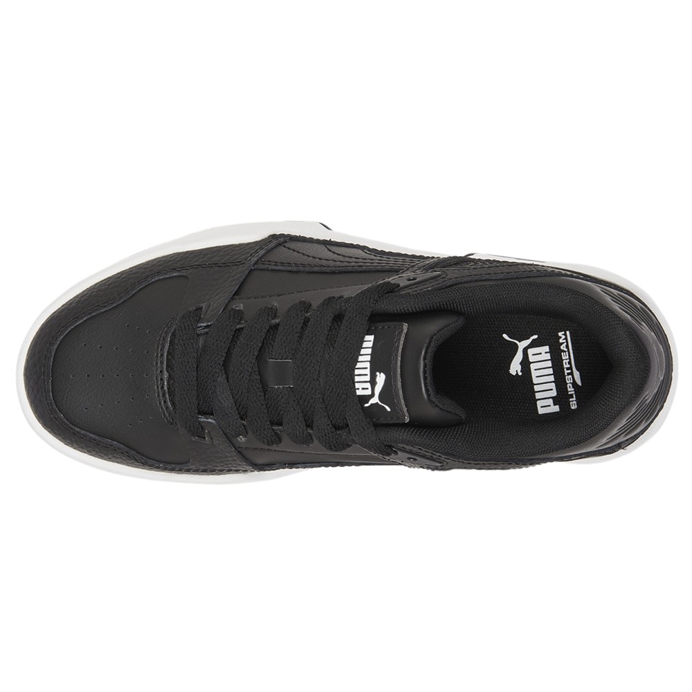 PUMA Slipstream Leather Lace Up Youth Boys Black Sneakers Casual Shoes 38782603