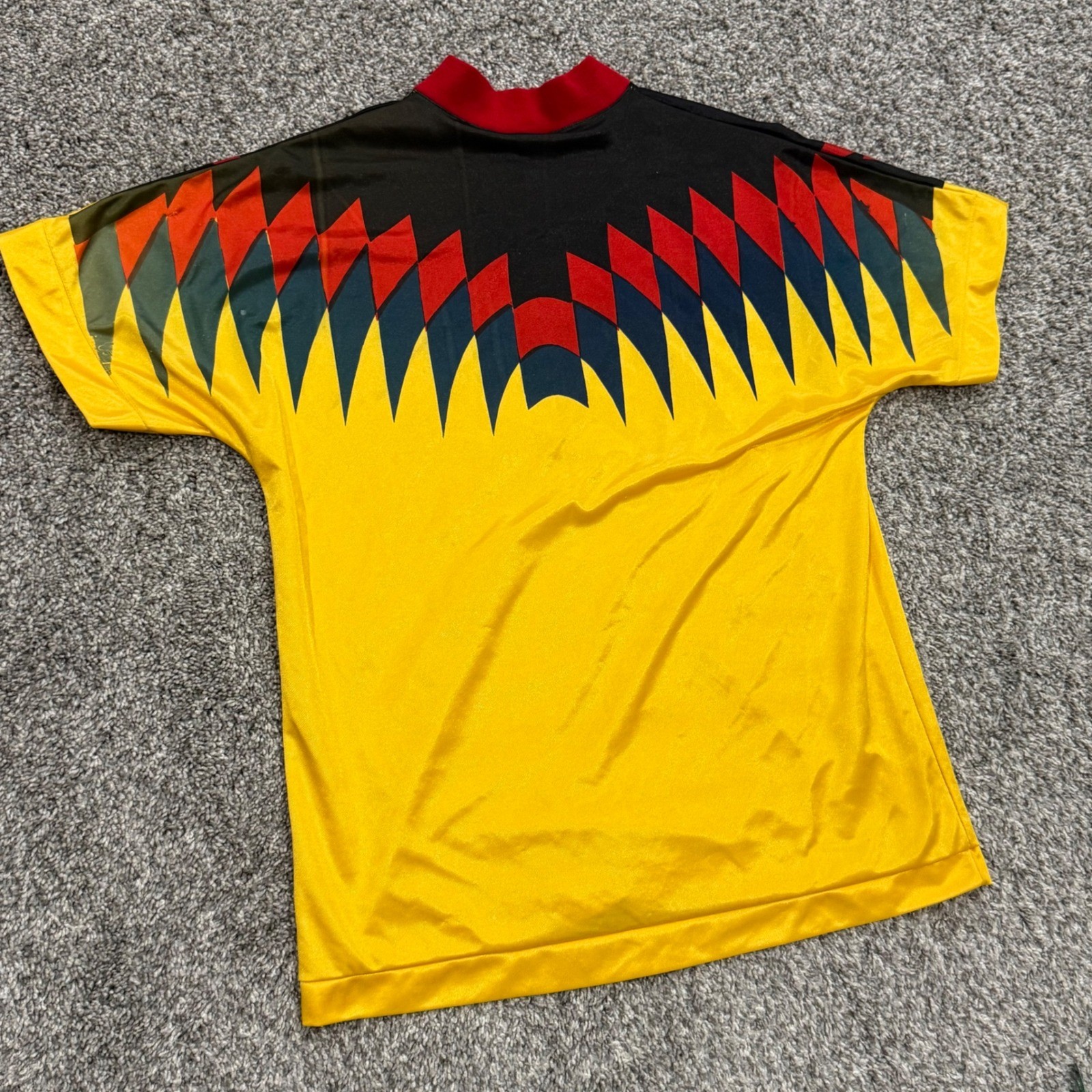 Vintage 80s Kaiser Soccer Jersey Size 40 Geometric Sportswear Retro Mens L