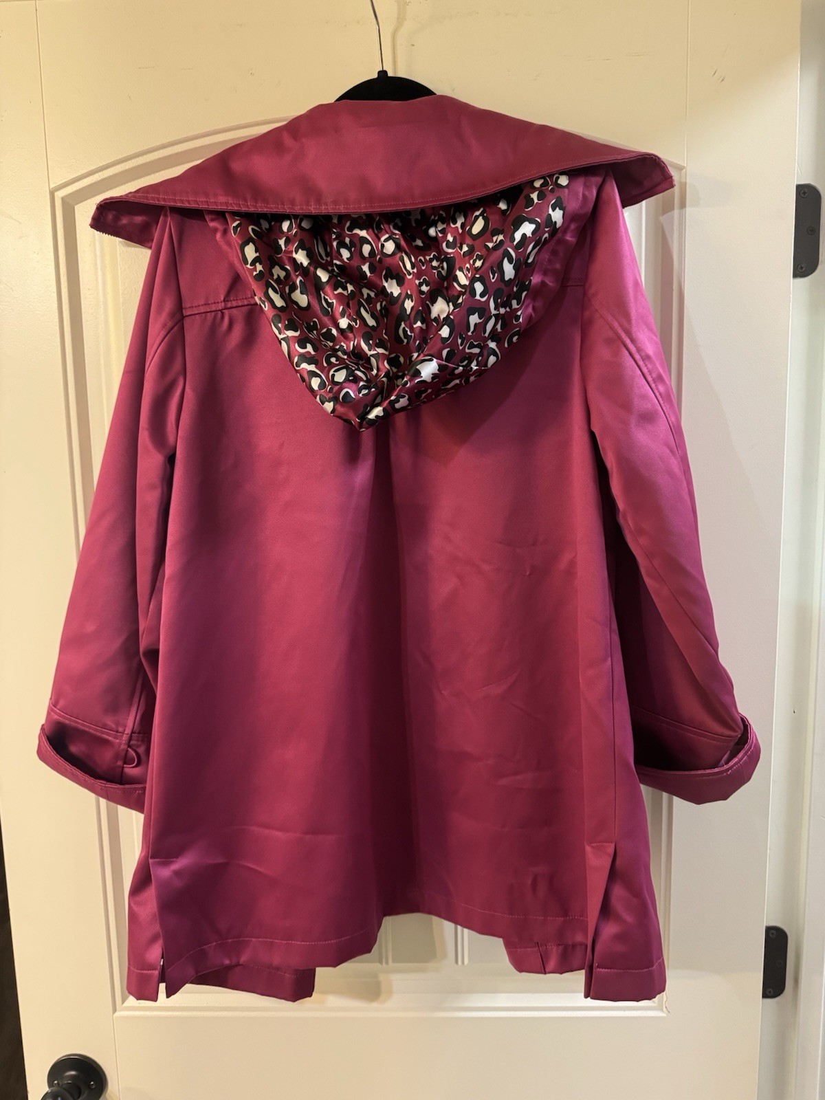 Dennis Basso Women’s Pink Full Zip Hooded Lined Short Jacket w/ Pockets S