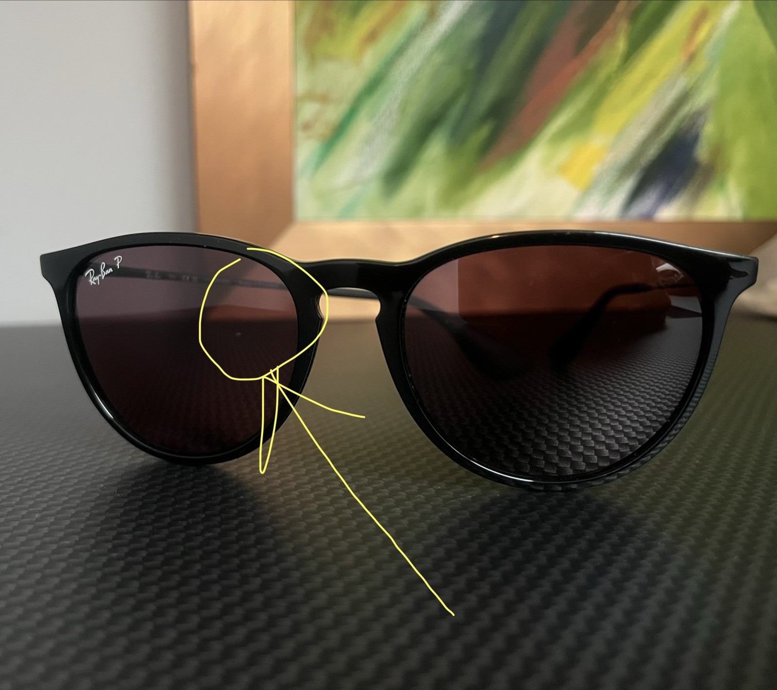 Ray-Ban RB4171 Erika Matte Black/ Grey Polarized Women’s Sunglasses