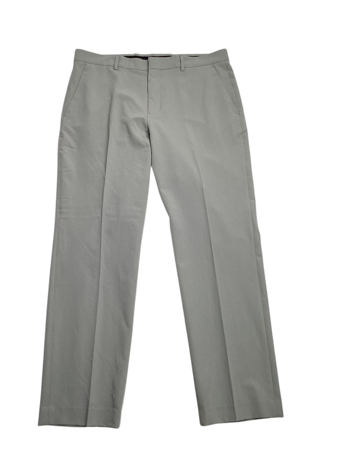 Perry Ellis Portfolio Mens Modern fit Dress Pants 34 / 30 Light Grey Solid