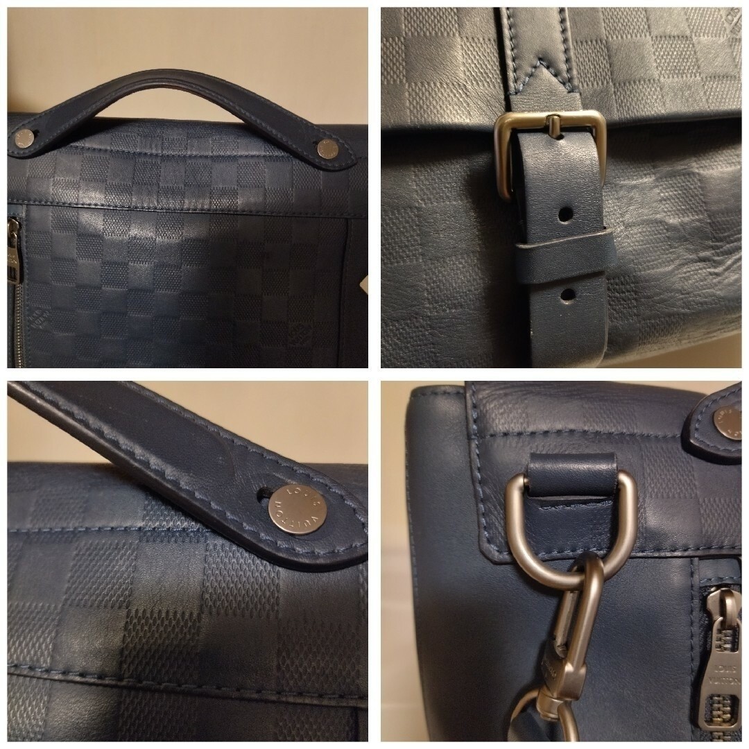 Louis Vuitton Loft Damier Infini Navy 2Way Shoulder Bag Used From Japan