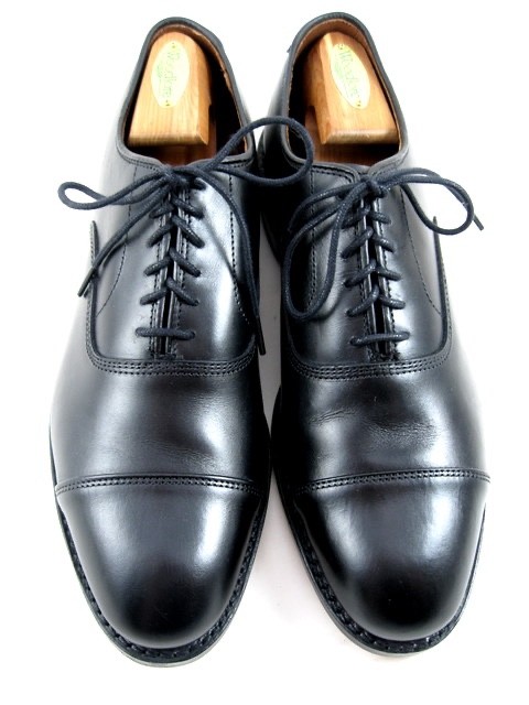 Allen Edmonds “PARK AVENUE” Leather Cap-Toe Oxfords 9 D Black WORN ONCE (791N)