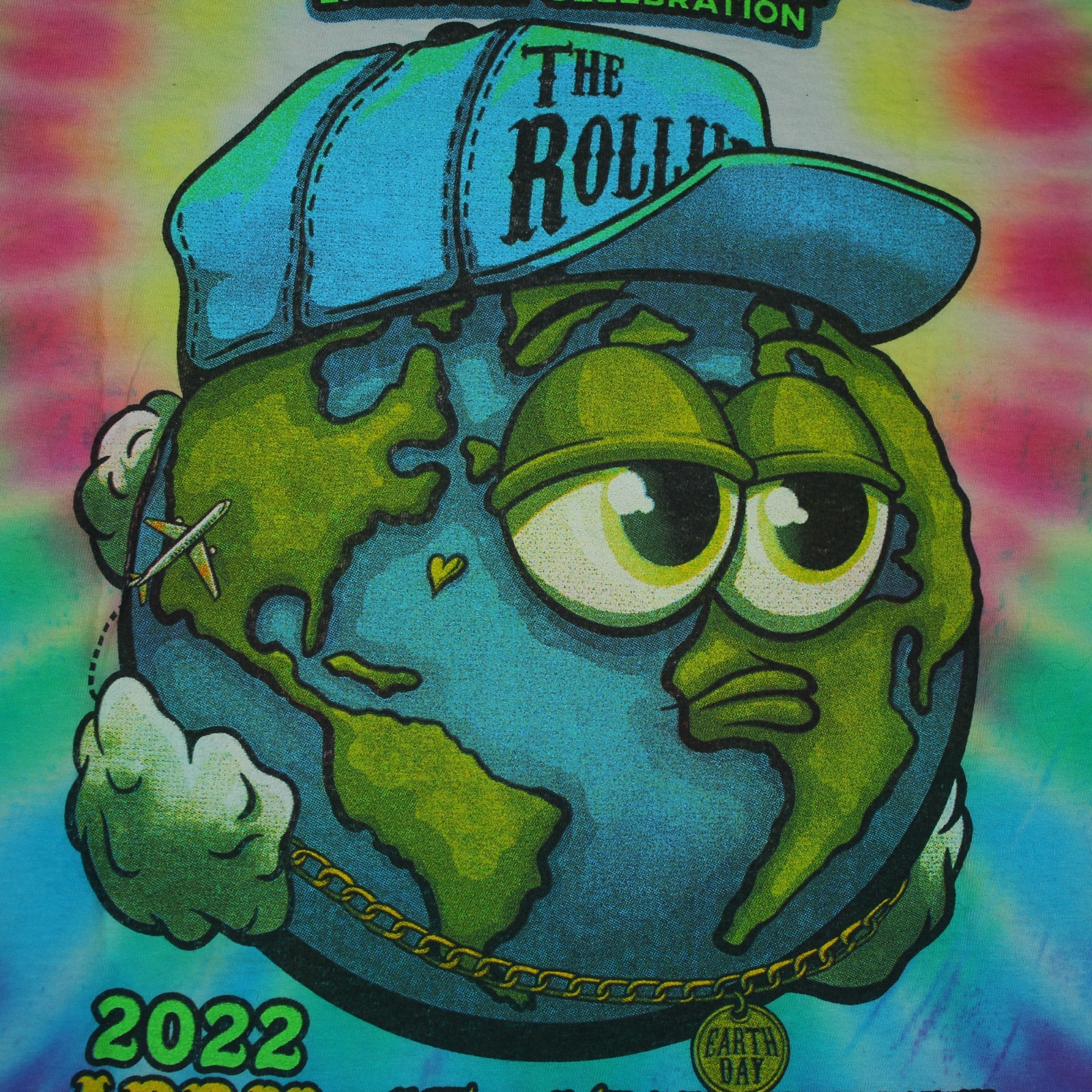 THE ROLL UP 2022 Northampton Wiz Khalifa Waka Flocka Tie Dye T-SHIRT Men’s S