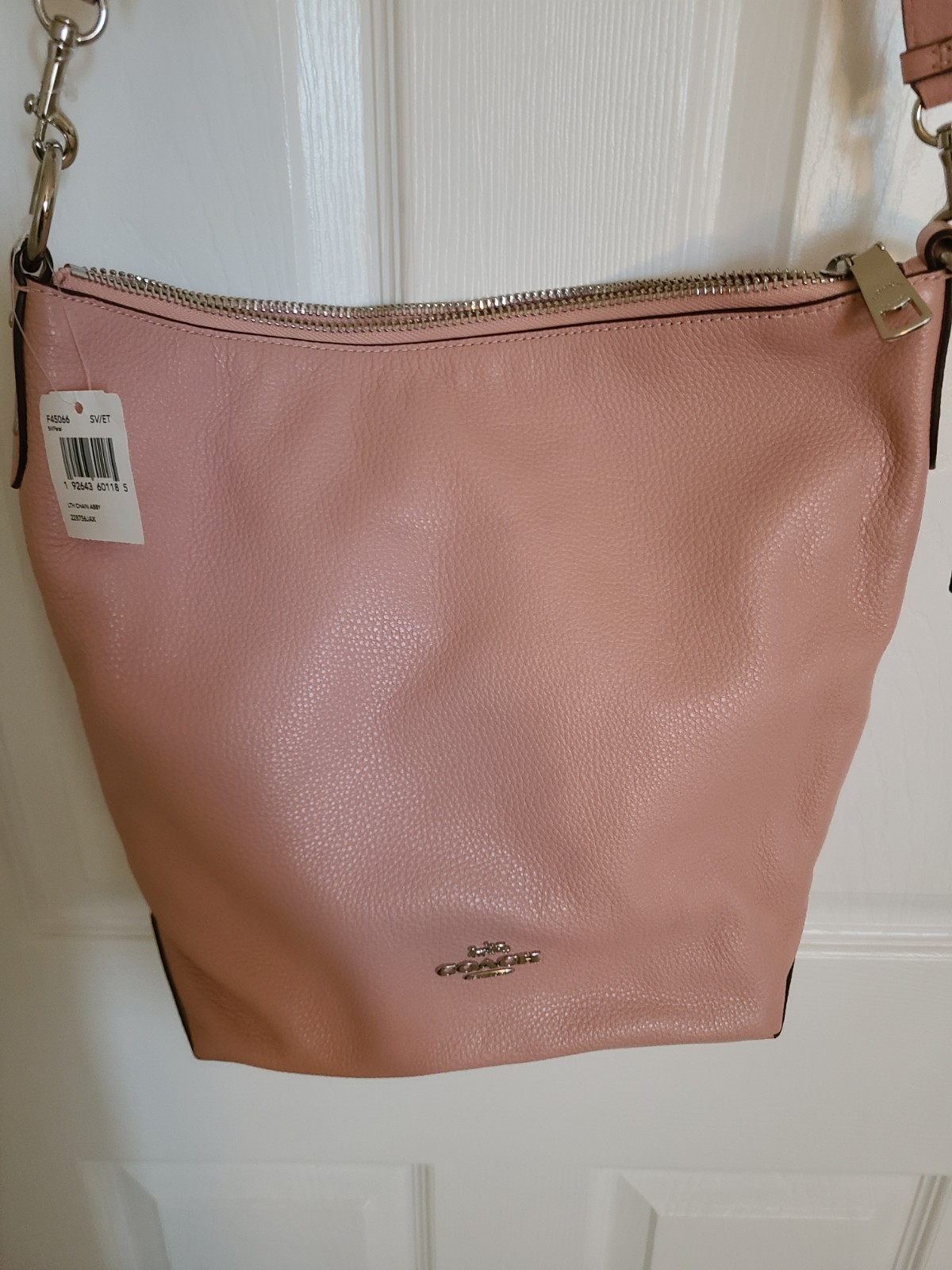 Authentic Coach Leather Chain Abby Purse In Petal Pink Great Bag!!!