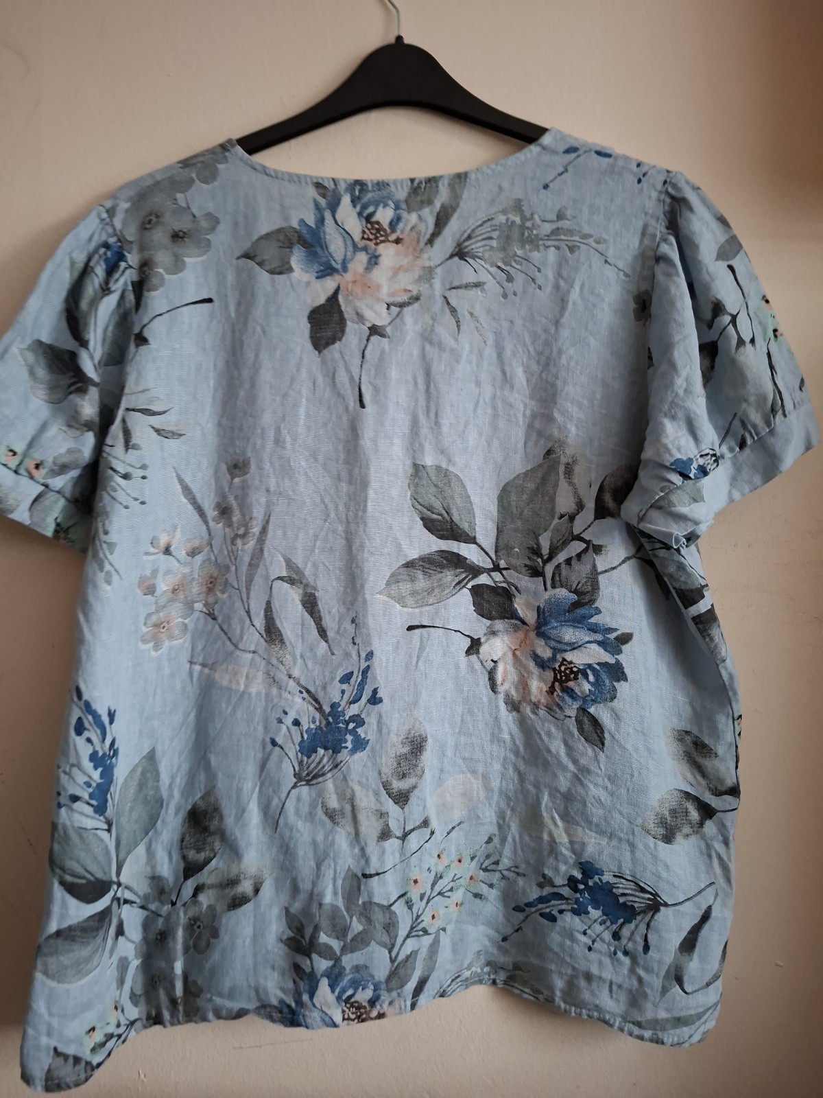 Multicolour Floral Canvas Linen Blend/Cotton Holiday Blouse Bundle Fit 18-20